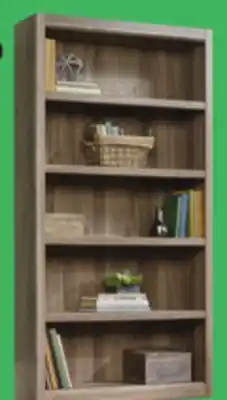 Canadian Tire Sauder salted oak 5-shelf bookcase offer