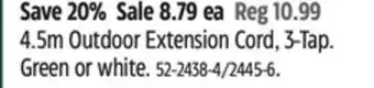 Canadian Tire Noma 4.5m outdoor extension cord offer