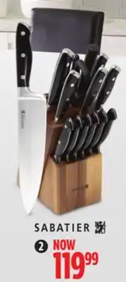 Canadian Tire Sabatier 15-pc forged knife block set offer