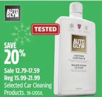Canadian Tire Autoglym selected car cleaning products offer