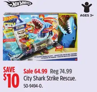 Canadian Tire Hotwheel city shark strike rescue offer