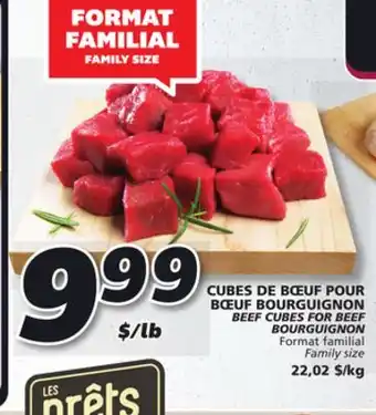 IGA Beef cubes for beef bourguignon offer