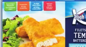 IGA High liner frozen breaded fish fillets offer