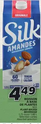 IGA Silk plant-based beverage offer