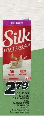 IGA Silk plant-based beverage offer