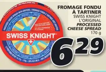 IGA Swiss knight l'original processed cheese spread offer