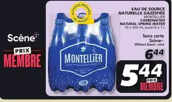 IGA Montellier carbonated natural spring water offer