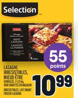 Metro Lasagne irresistibles, mieux-être | irresistibles, life smart frozen lasagna offer