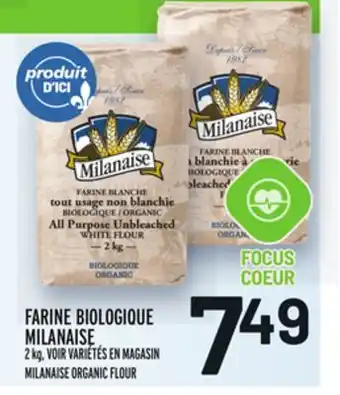 Metro Farine biologique milanaise | milanaise organic flour offer