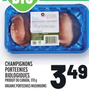 Metro Champignons porteenies biologiques | organic porteenies mushrooms offer