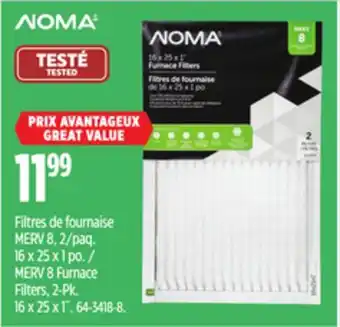 Canadian Tire Noma merv 8 furnace filters, 2-pk offer