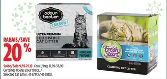 Canadian Tire Selected cat litter offer