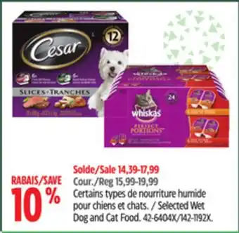 Canadian Tire Selected wet dog and cat food offer