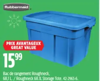 Canadian Tire Rubbermaid roughneck 68.1l storage tote offer