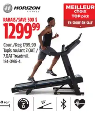 Canadian Tire Horizon 7.0at treadmill offer