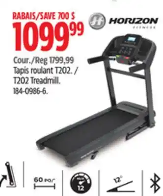 Canadian Tire Horizon t202 treadmill offer