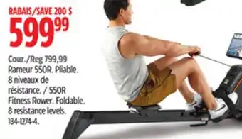 Canadian Tire Proform 550r fitness rower offer
