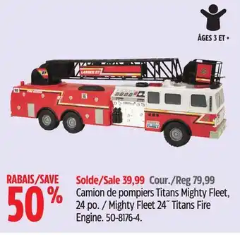 Canadian Tire Mighty fleet 24 titans fire engine offer