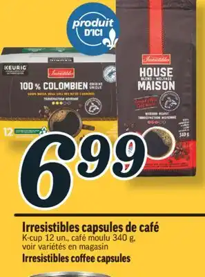 Marché Richelieu Capsules de café irresistibles | irresistibles coffee capsules offer