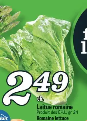 Marché Richelieu Laitue romaine | romaine lettuce offer