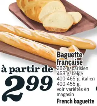 Marché Richelieu Baguette française | french baguette offer
