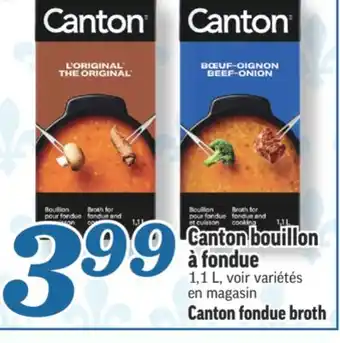 Marché Richelieu Bouillon à fondue canton | canton fondue broth offer