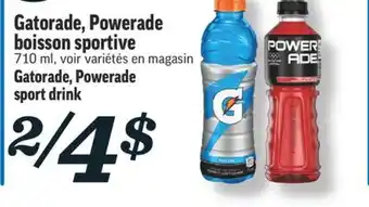Marché Richelieu Boisson sportive gatorade, powerade | gatorade, powerade sport drink offer