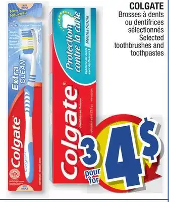Jean Coutu Colgate selected toothbrushes and toothpastes offer