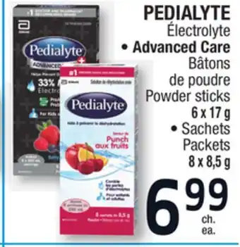 Jean Coutu Pedialyte électrolyte advanced care offer