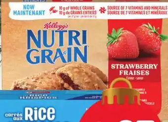 Marches Tradition Kellogg's special k (125 g), nutri-grain (295 g), rice krispies (176 g), pop-tarts (384 g) bars, rice squares or tarts offer