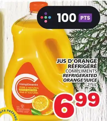 Marches Tradition Compliments refrigerated orange juice offer