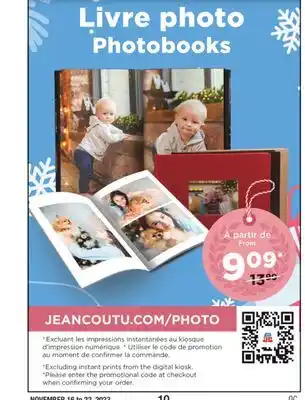 Jean Coutu Photobooks offer