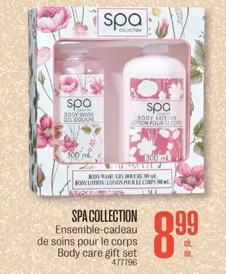 Jean Coutu Spa collection body care gift set offer