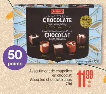 Jean Coutu Irresistibles assorted chocolate cups offer