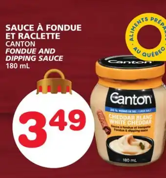 Marches Tradition Canton fondue and dipping sauce offer
