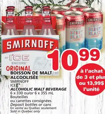 Marches Tradition Smirnoff ice alcoholic malt beverage offer