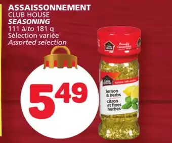 Marché Bonichoix Club house seasoning offer