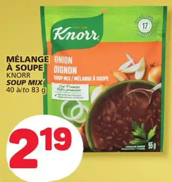 Marché Bonichoix Knorr soup mix offer