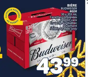 Marché Bonichoix Budweiser beer offer
