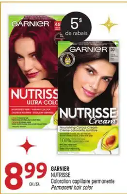 Uniprix Garnier nutrisse coloration capillaire permanente/ permanent hair color offer