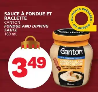 Marché Bonichoix Canton fondue and dipping sauce offer