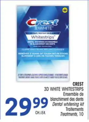 Uniprix Crest 3d white whitestrips ensemble de blanchiment des dents/dental whitening kit, traitements/treatments offer