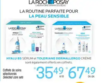 Uniprix La roche-posay coffrets de soins sélectionnés / selected care sets offer