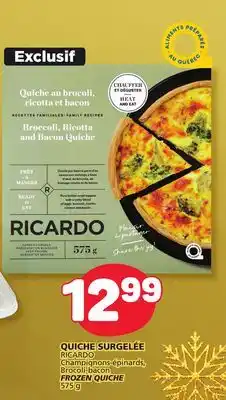 Marché Bonichoix Ricardo frozen quiche offer