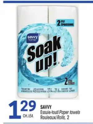 Uniprix Savvy essuie-tout/paper towels offer