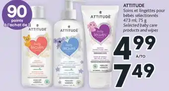 Brunet Attitude soins et lingettes pour bébés sélectionnés offer