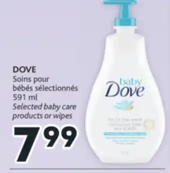Brunet Dove soins pour bébés sélectionnés offer