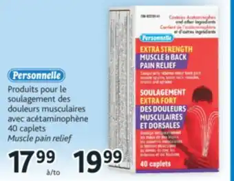Brunet Produits pour le soulagement des douleurs musculaires avec acétaminophène personnelle offer