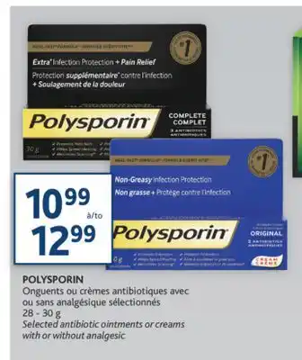 Brunet Polysporin onguents ou crèmes antibiotiques avec ou sans analgésique sélectionnés offer