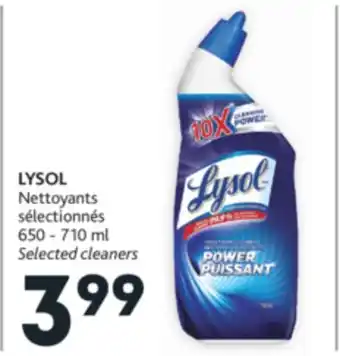 Brunet Lysol nettoyants sélectionnés offer